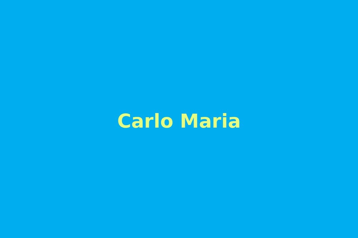 Carlo & Maria